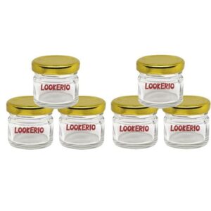 Glass Jars Set of 6 – Airtight Mini Storage Jars